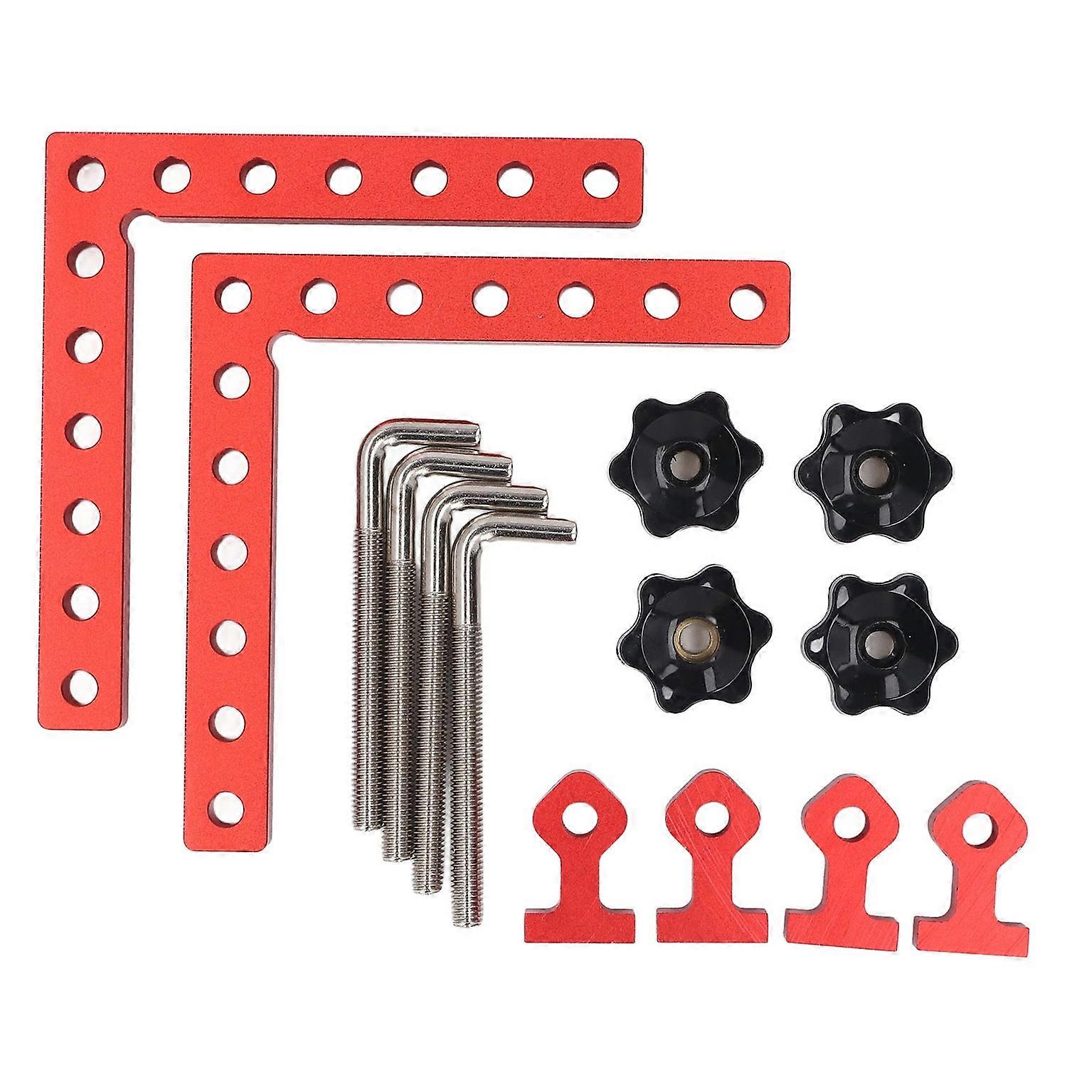 2 Sets 90 Degree Positioning Square Aluminium Alloy Metric Imperial Scale Right Angle Corner Clamp f