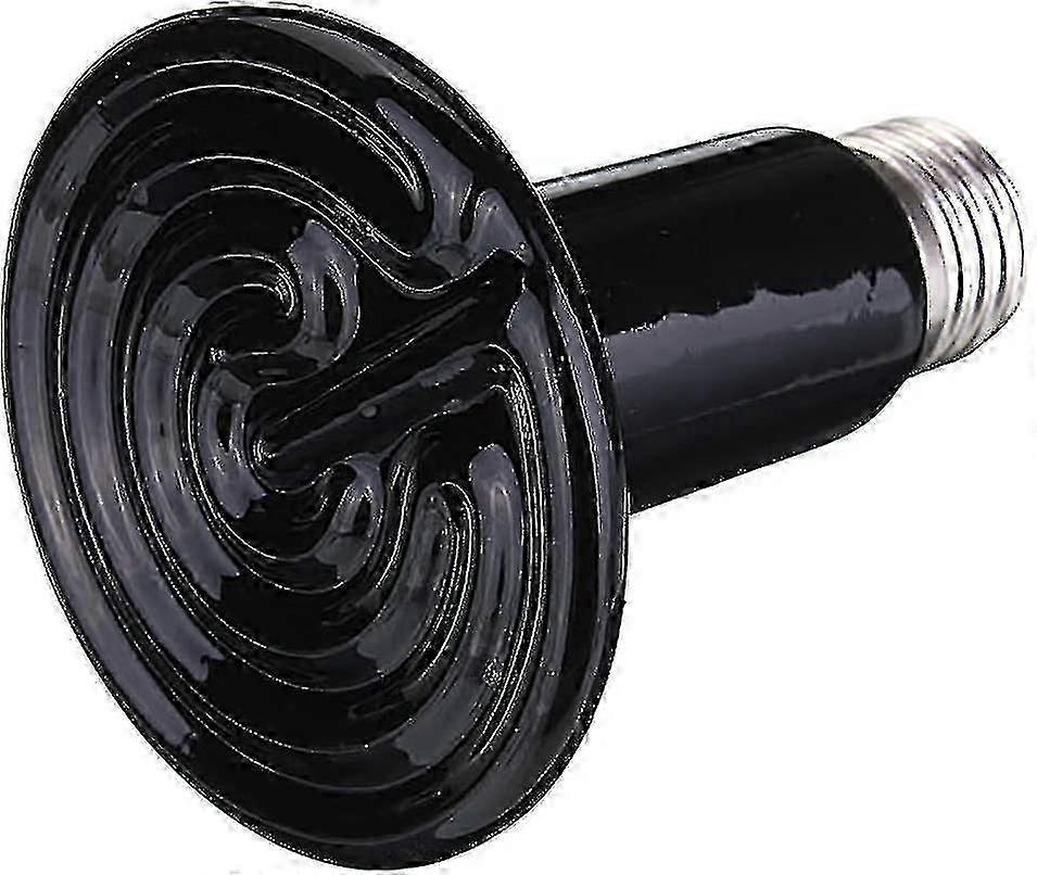 150w 220v נורה חום קרמית פולט אינפרא אדום זוחל בעלי חיים מנורת חימום שחור