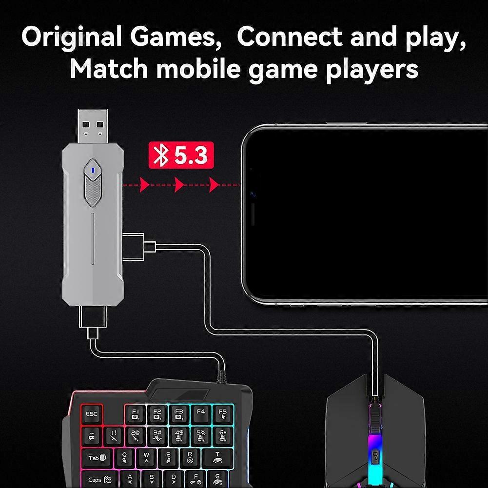 X8 Keyboard and Mouse Console Controller Converter Adapter Support Android Phones Hyper OS