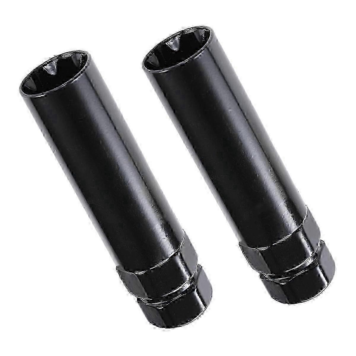 7 Spline Lug Nut Key Socket Wrench Replacement for 14x1.5 & 14x2.0 Aftermarket Wheel LocksBlack szrh21