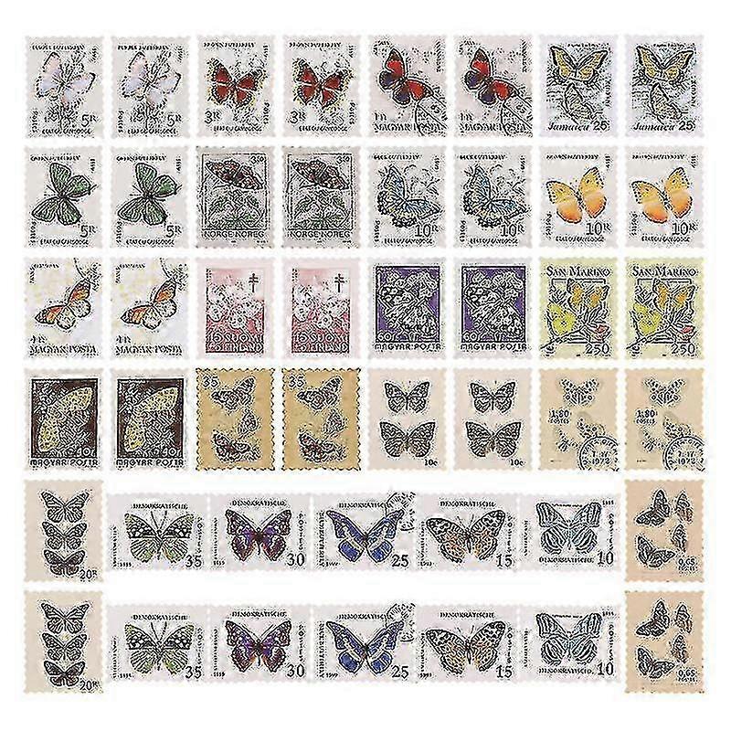92pcs Stamp Stickers f74