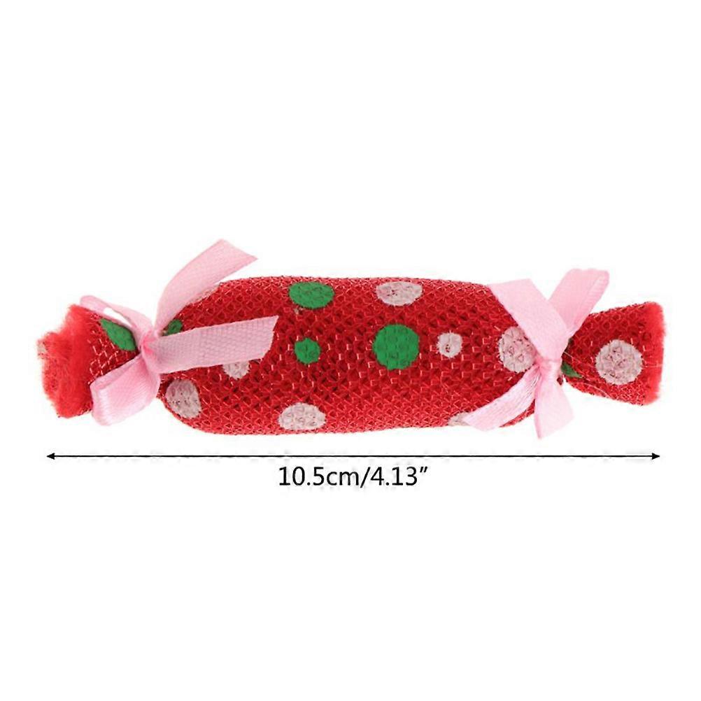 Cat Candy Toy Candy Shape for Pet Use 8Pcs Cloth Chew Toys Kitten