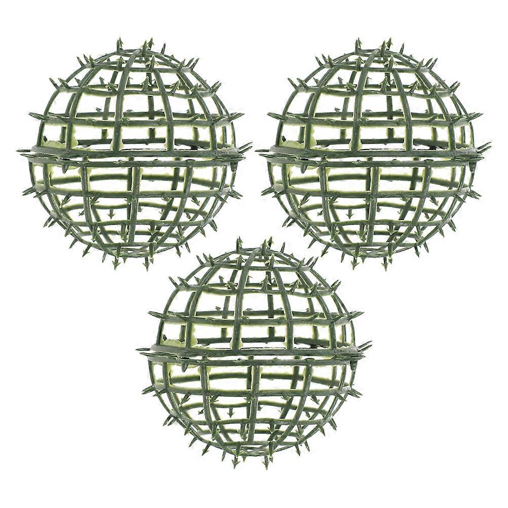 Plastic Artificial Plant Topiary Ball Support for Flower Arranging 3Pcs Frame