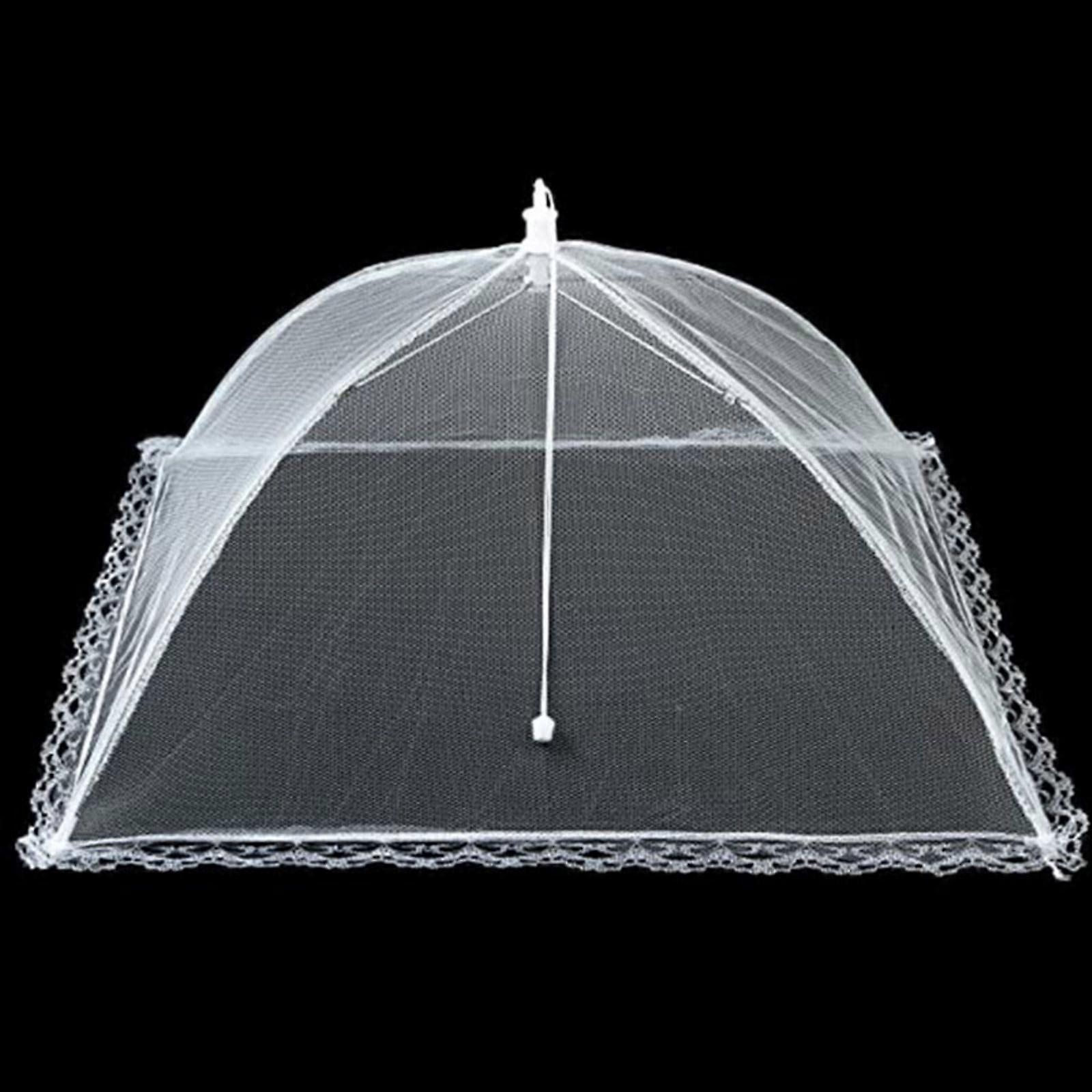 Food Covers Pop-Up Encrypted Mesh Plate Serving Tents, Fine Net Screen Umbrella for Outdoors, Parties, Picnics, BBQs, Reusable and Collapsible