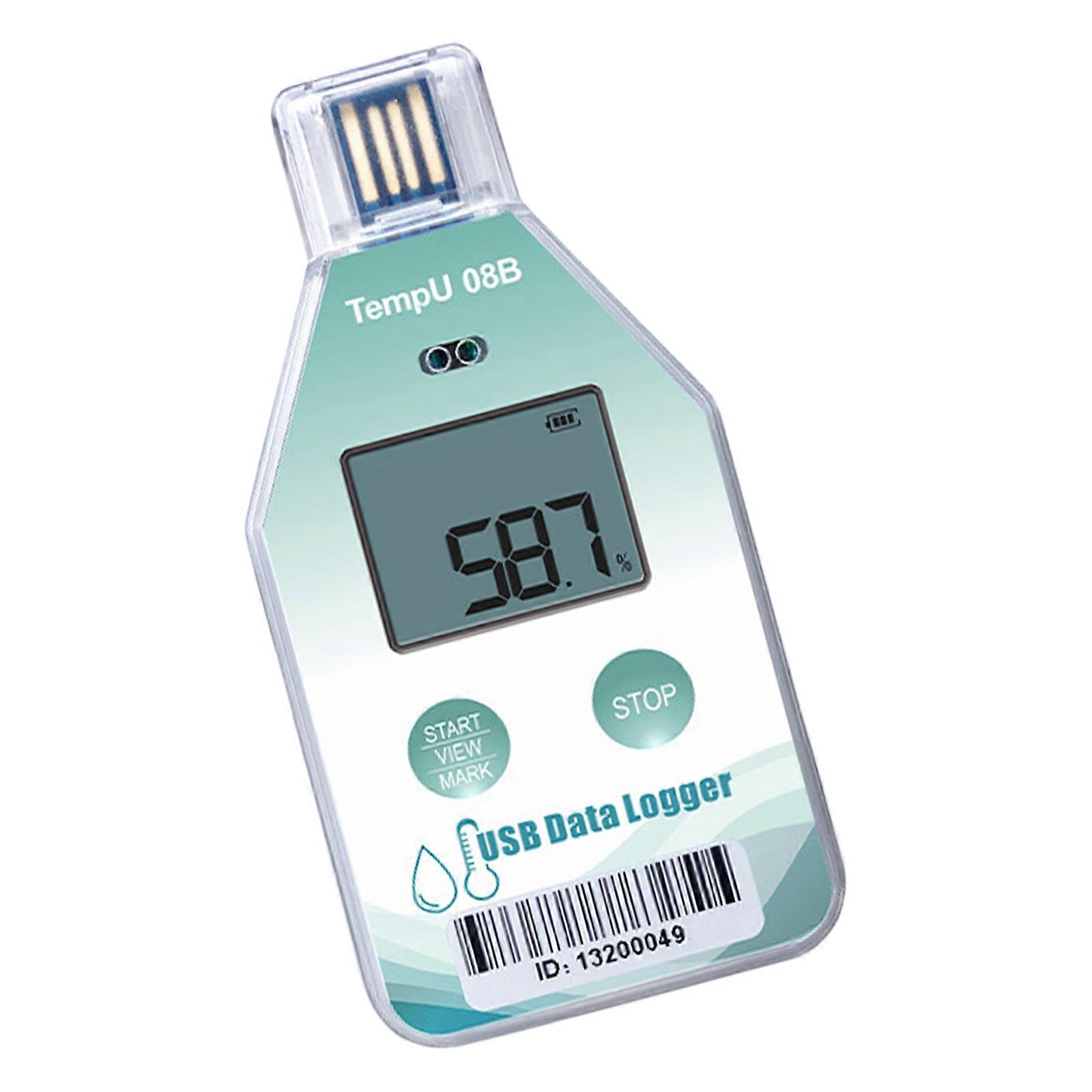 Laboratory & Cold Chain Temperature Logger with High Accuracy & Digital Display Digital Temperature Recorders for Lab Multicolor
