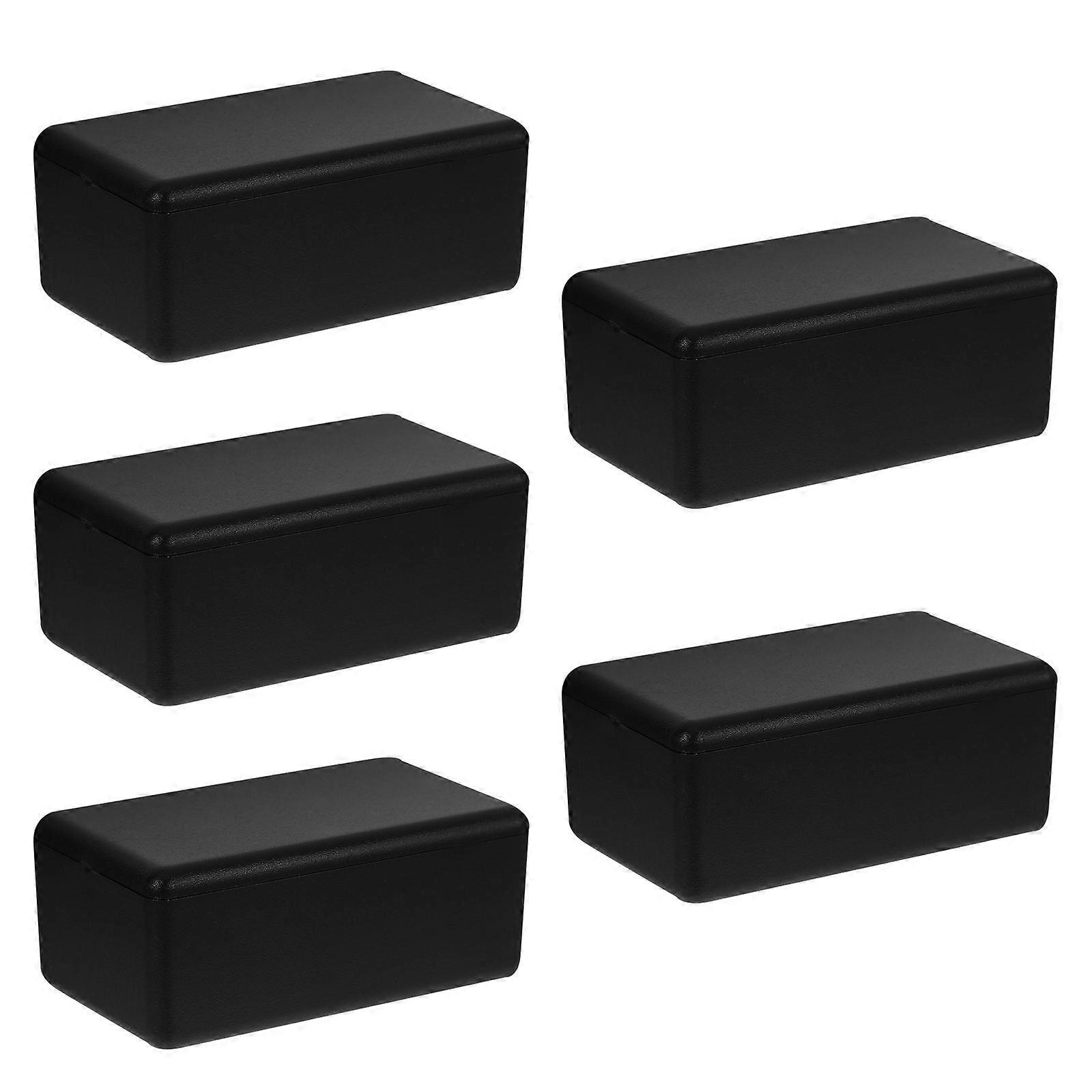 Plastic Junction Box Enclosure Electronic Projects Black 6.10X3.60X2.50CM Dustproof 5Pcs