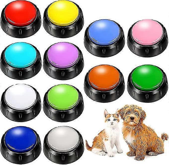 Pet Dog Communication Button Sound Box Puppy Talking Toy Recording Sounder Interactive Tool 10color