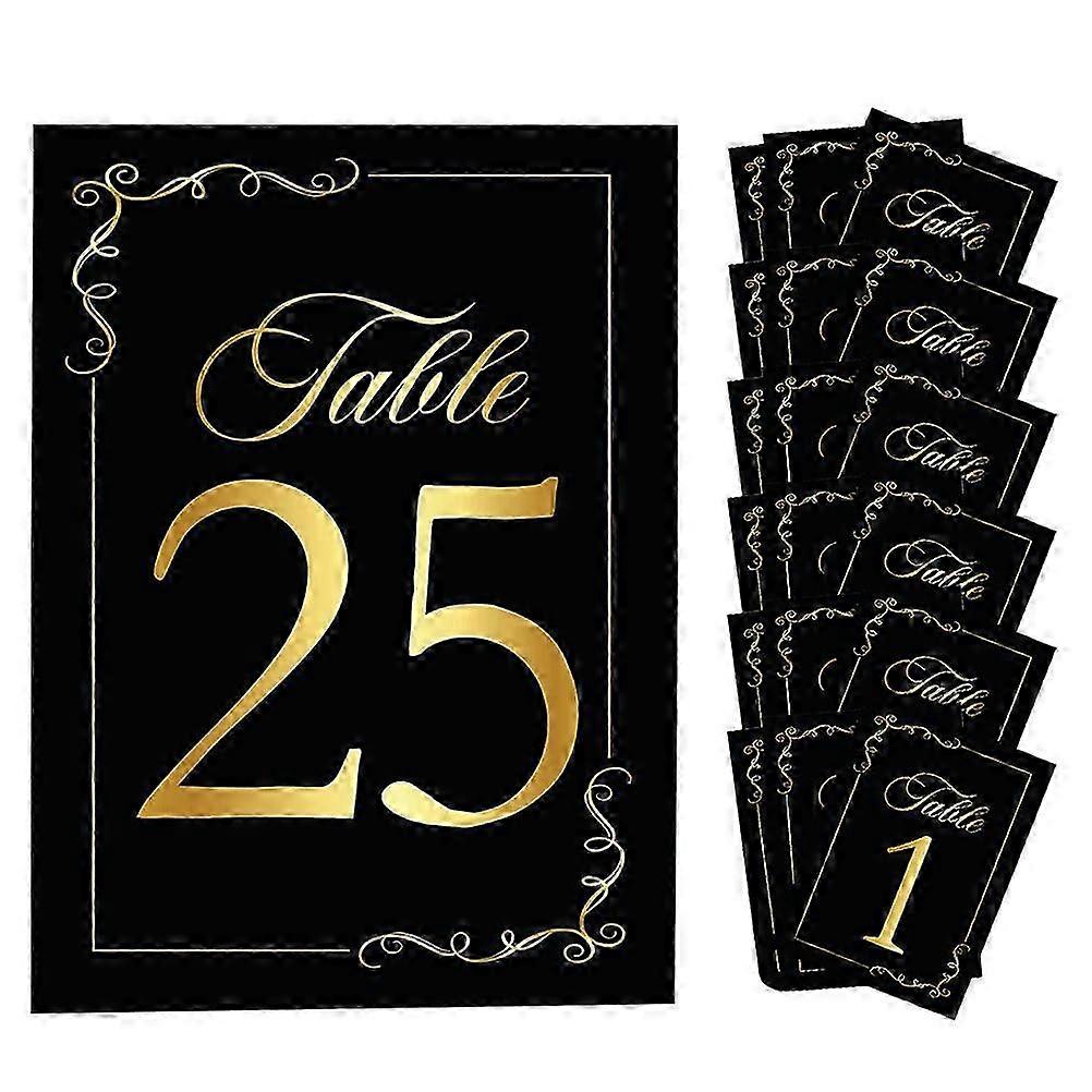 30Pcs Paper Table Numbers Wedding Desk Numbers Standing Tabletop Numbers Cards