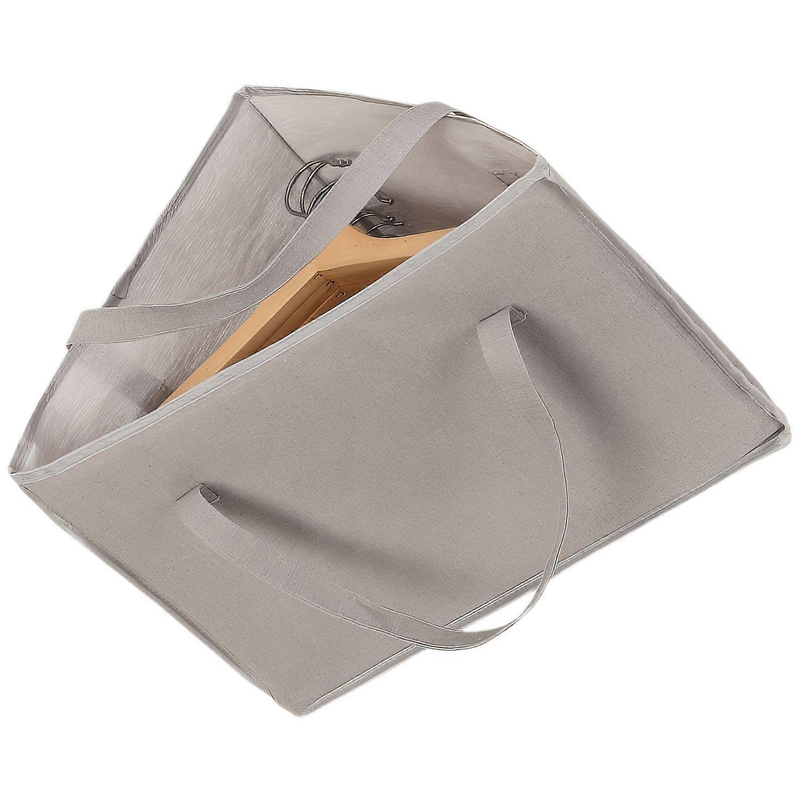 Clothes Hanger Storage Bag with Triangular Design for Closet and Travel Garment Protection Gray
