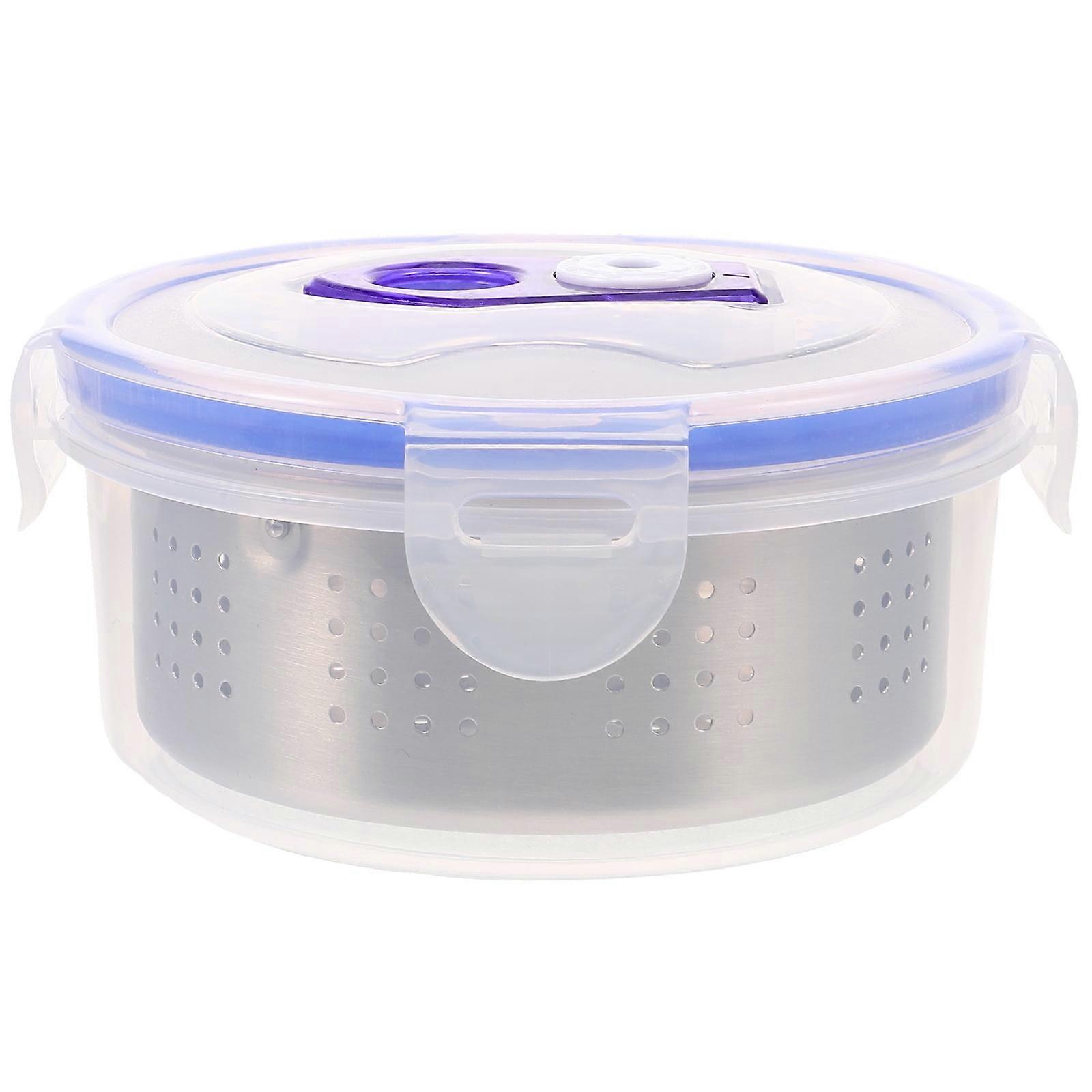 1 Set of Fruit Storage Containers with Removable Colanders Airtight Food Storage Containers for Fridge