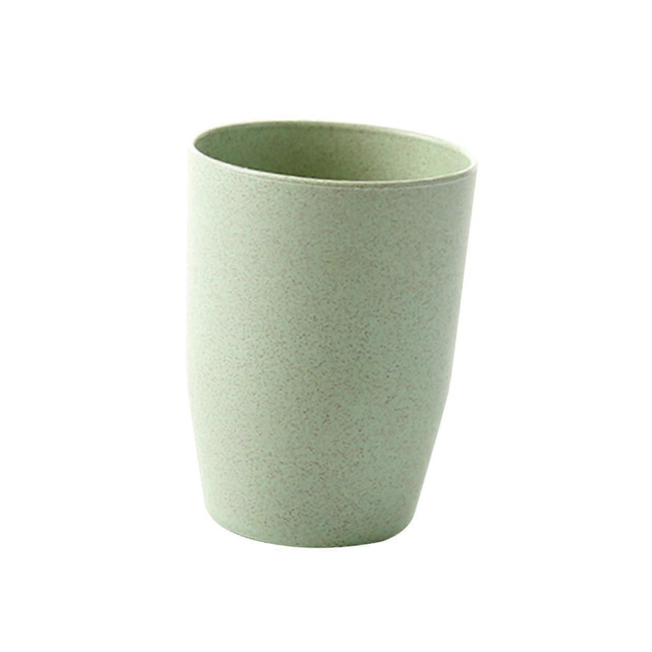 Bathroom Rinsing Cup EcoFriendly Wheat Straw Toothbrush Rinse Mug Stackable Easy Clean Design