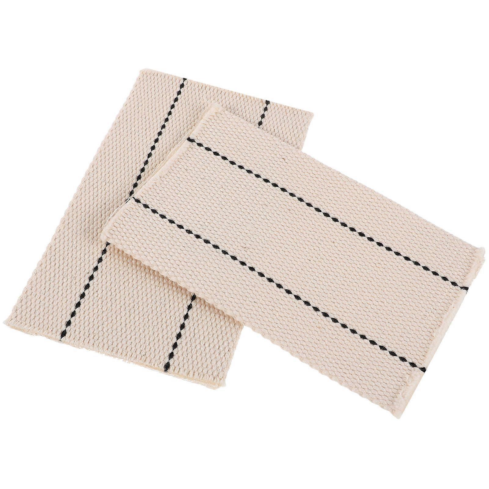 Vintage Design Kerosene Wick For Tea Ceremonies And Meditation Rectangular Shape Cotton Fabric 2Pcs