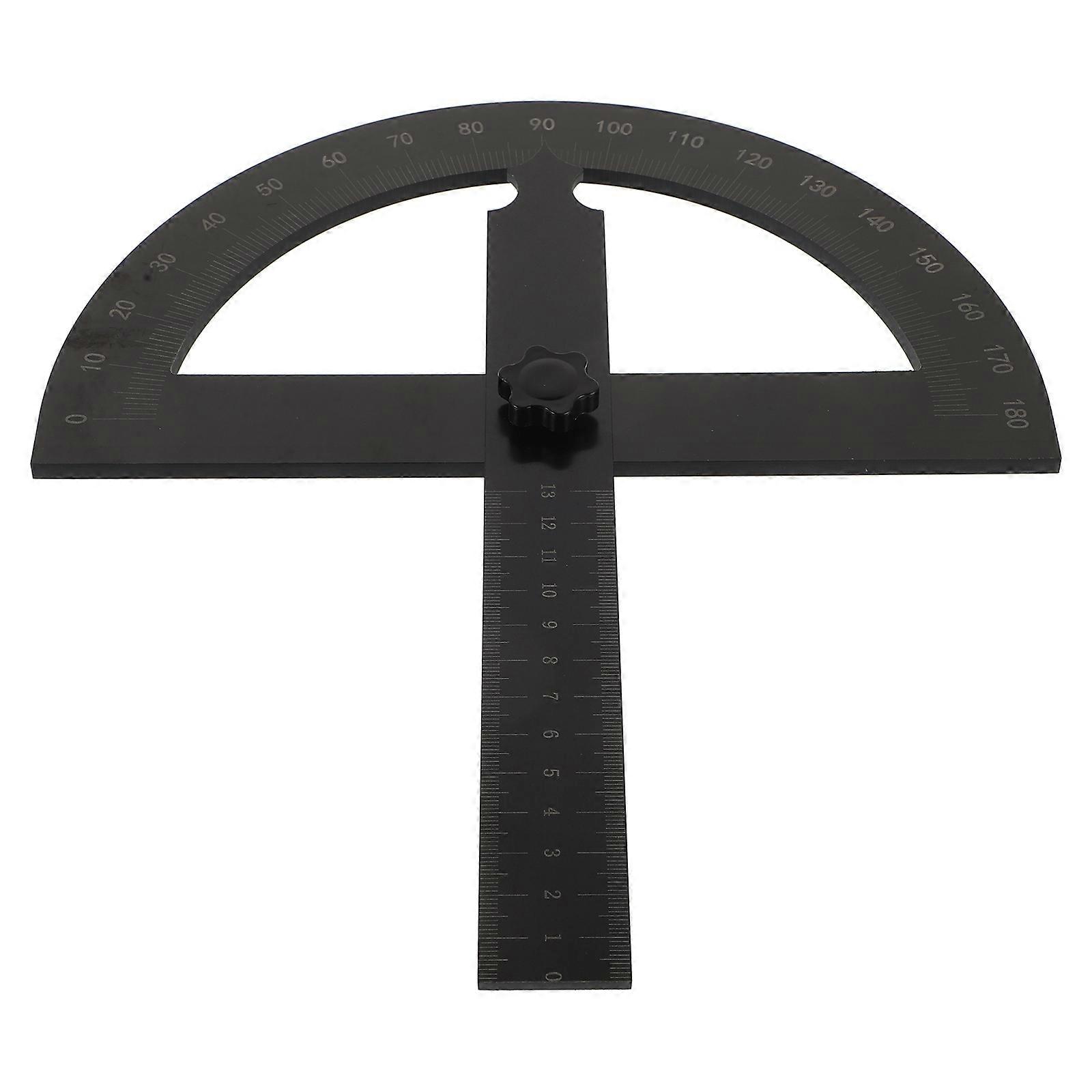 Protractor For Woodworking Circular Saw Guide Protractor For Engineering Black Metal Miter Measuring Tool 1Pack