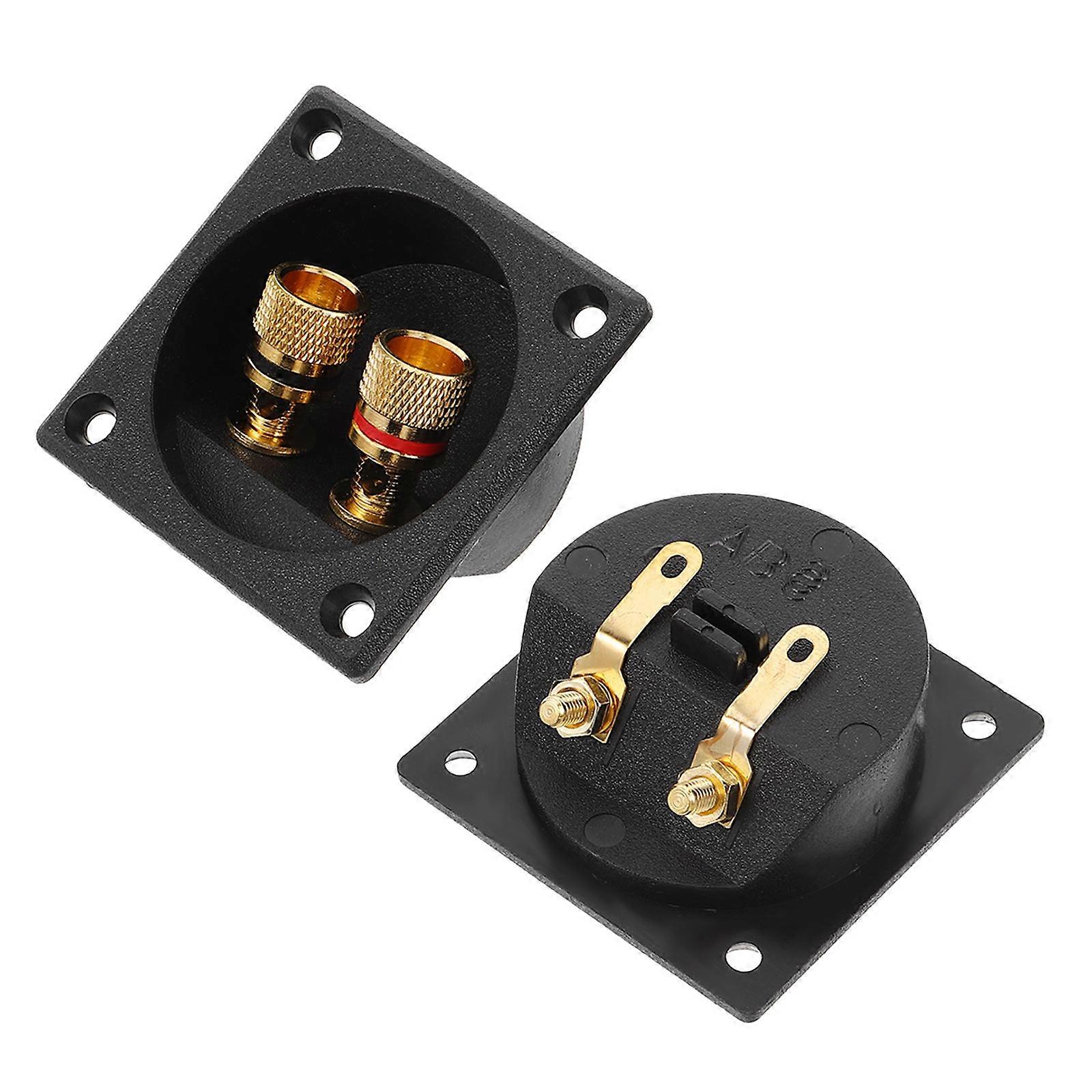 Pioneer Speaker Base Plug Connectors Square Terminal Cup Wire Connection for Car Audio Systems 2Set