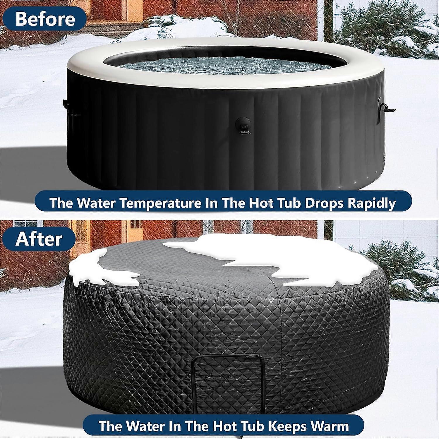 Winter Inflatable  Spring Polyester Quilted Insulation Protective Cover Multicolor