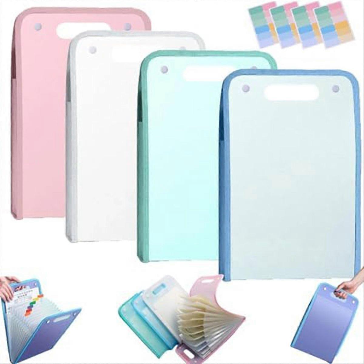 4PCS Extended Waterproof Folder, Vertical File Manager E