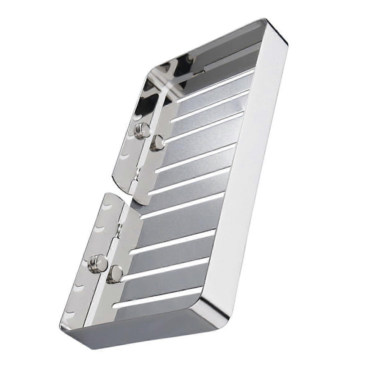 Stainless Steel Wall Mounted Soap Dish Holder for Bathroom Shower Kitchen Compact Storage