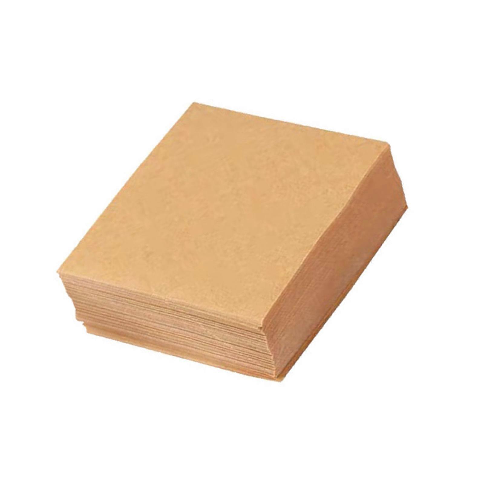 200Pcs User Friendly Brown Parchment Paper Sheets Food Safe Nonstick Surfaces for Frying Baking Multipurpose Kitchen Use Multicolor