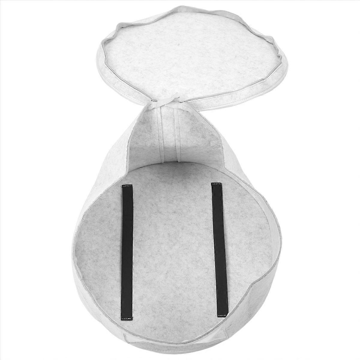 Hat Box Organizer Round Travel Hat Boxes Foldable Hat Storage Bag A