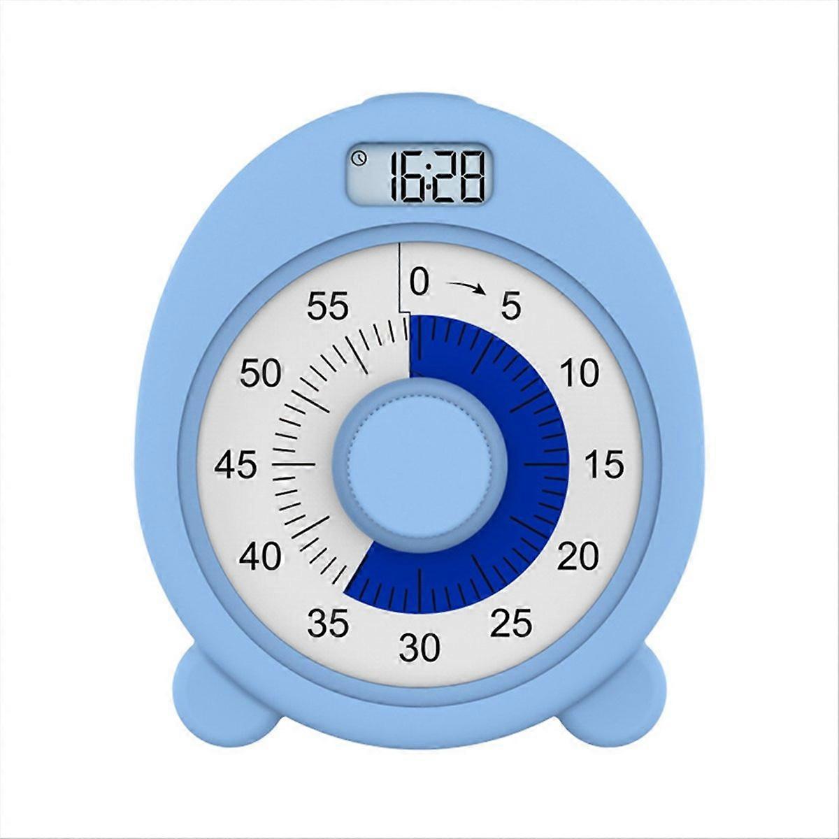 Visual Timer with Clock and Night Light,60 Minute Countdown Timer