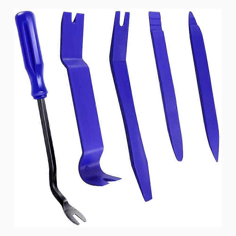 Trim Removal Tool Set, 5pcs Plastic Car Panel Remover for Interior and Exterior, Scratch Design