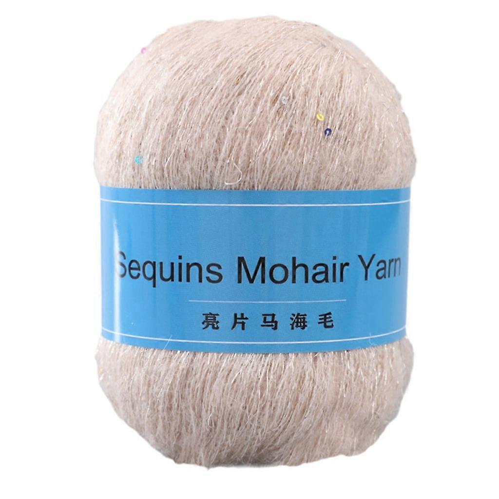 TIERPOP Sequins Colorful Beaded Yarn Versatile and Stylish for DIY Sweaters and Hats