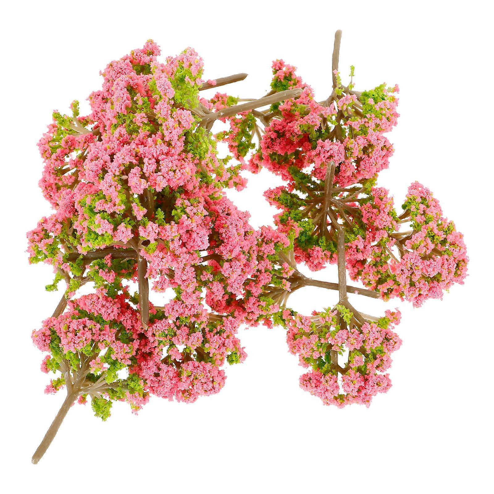 Model Train Scenery Tree 80 Pcs Fake Plastic Trees DIY Enthusiasts Decor Sand Table Decoration