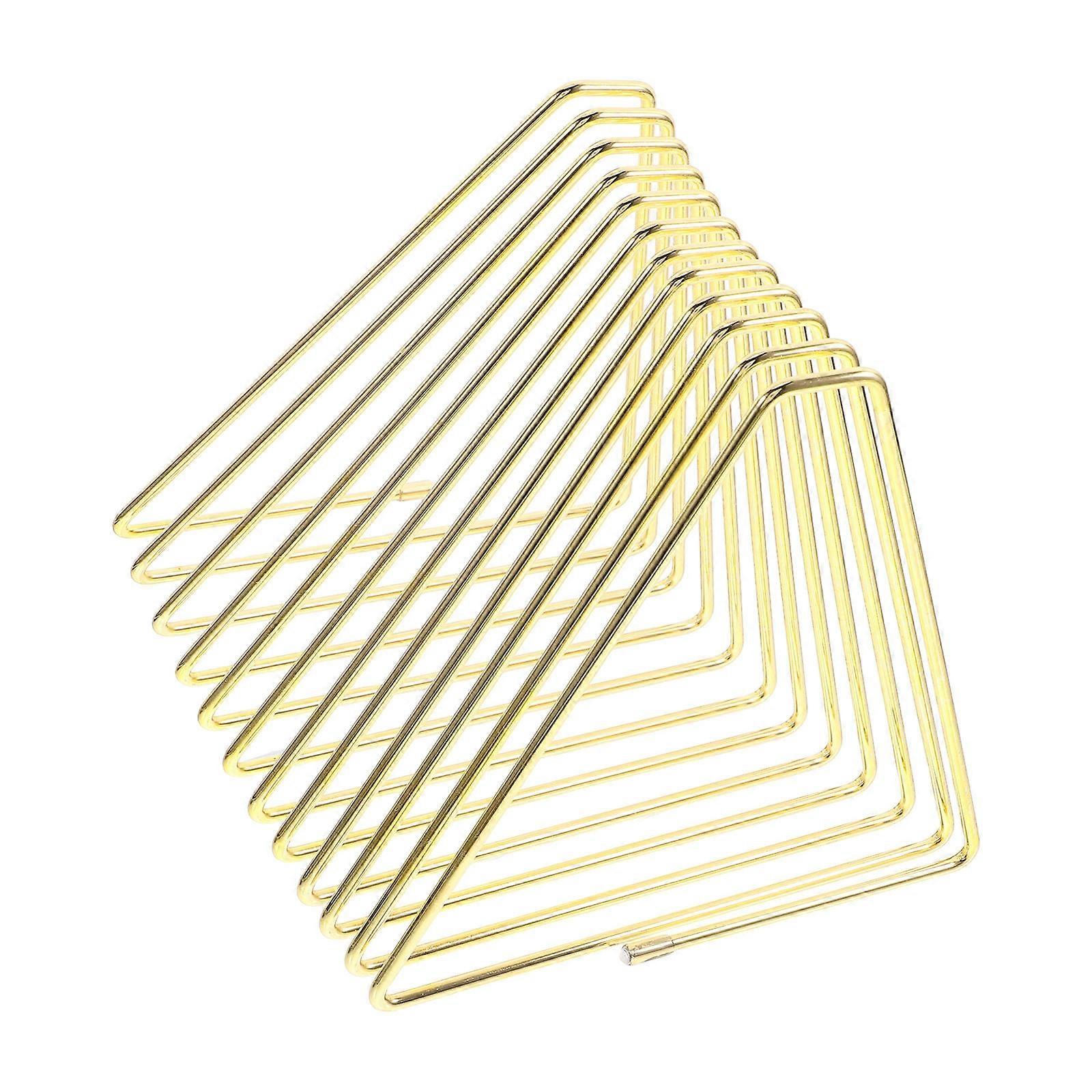 Golden Telescopic Iron Expandable Bookshelf for Desk Use