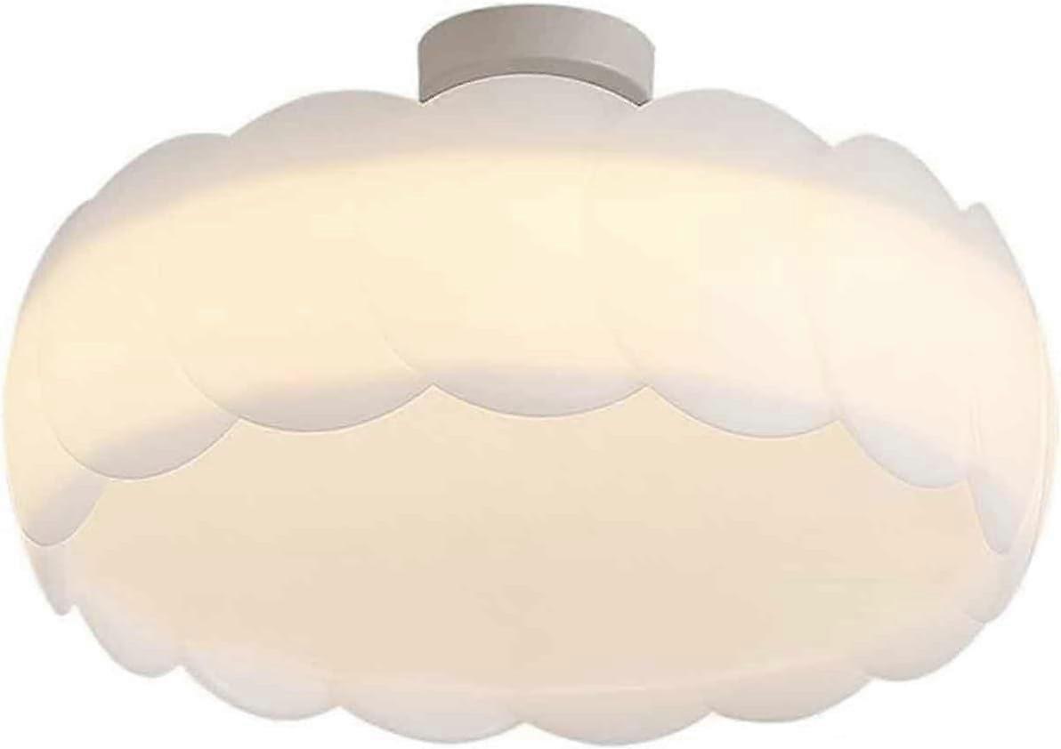 Modern Ceiling Light 52cm LED Fixture with Acrylic Lampshade, ThreeColor Dimming, Energy Saving