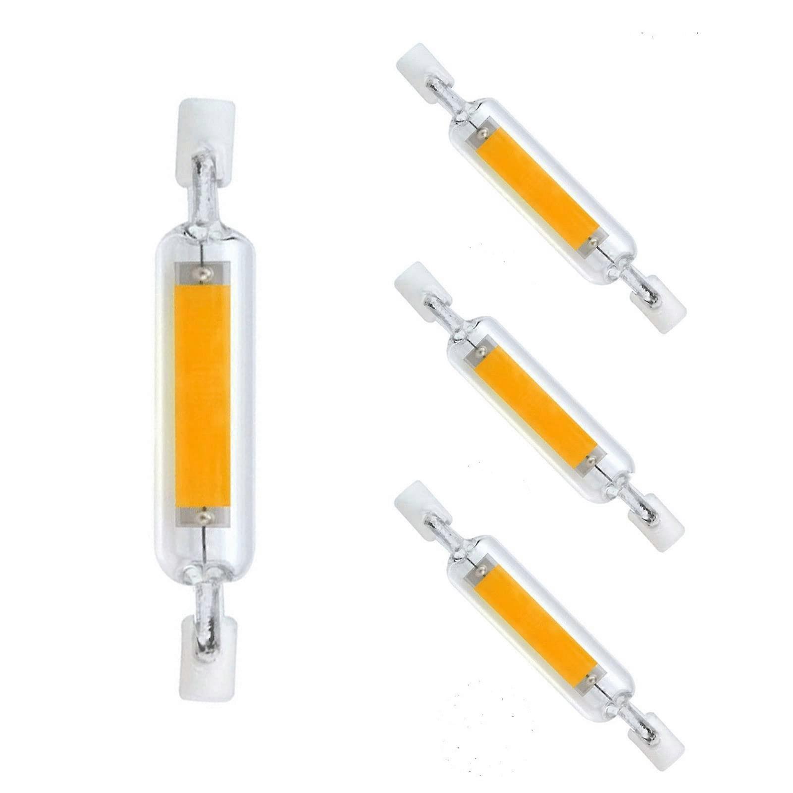 R7S 78mm LED Bulb 10W Dimmable Floodlight Warm White 3000K Energy Saving Halogen Replacement Pack of 4