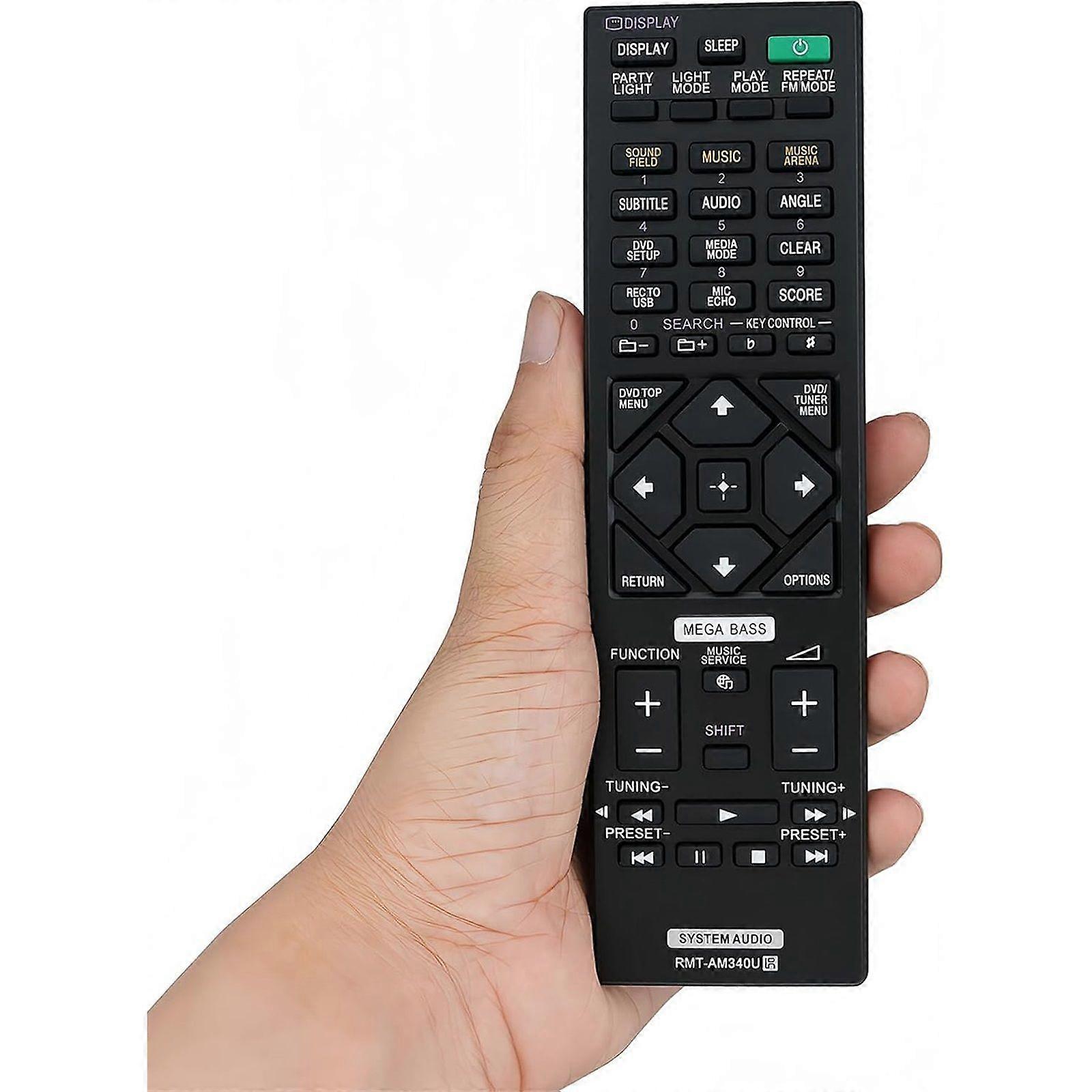 RMT-AM340U Replacement Remote Control Compatible for Sony Audio System MHC-V90DW SA-V90DW SS-V90DW