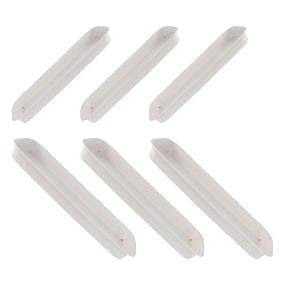 Plastic Flower Pot Saucers Rectangular for Water Drainage 18Pcs Beige