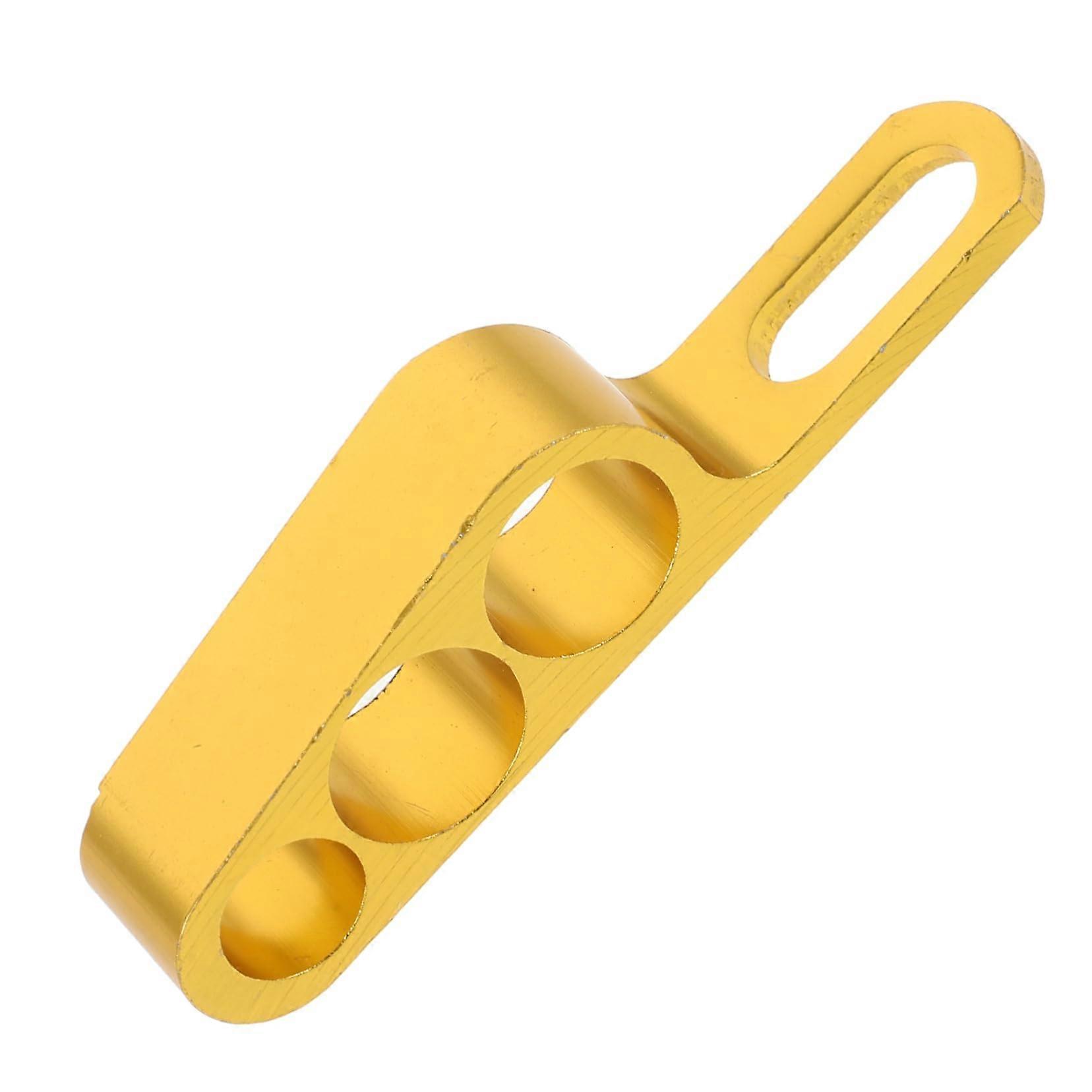 Motorcycle Oil Pipe Bracket Aluminum Alloy Triple Hole Brake Line Clamp with Secure VibrationReducing Fit