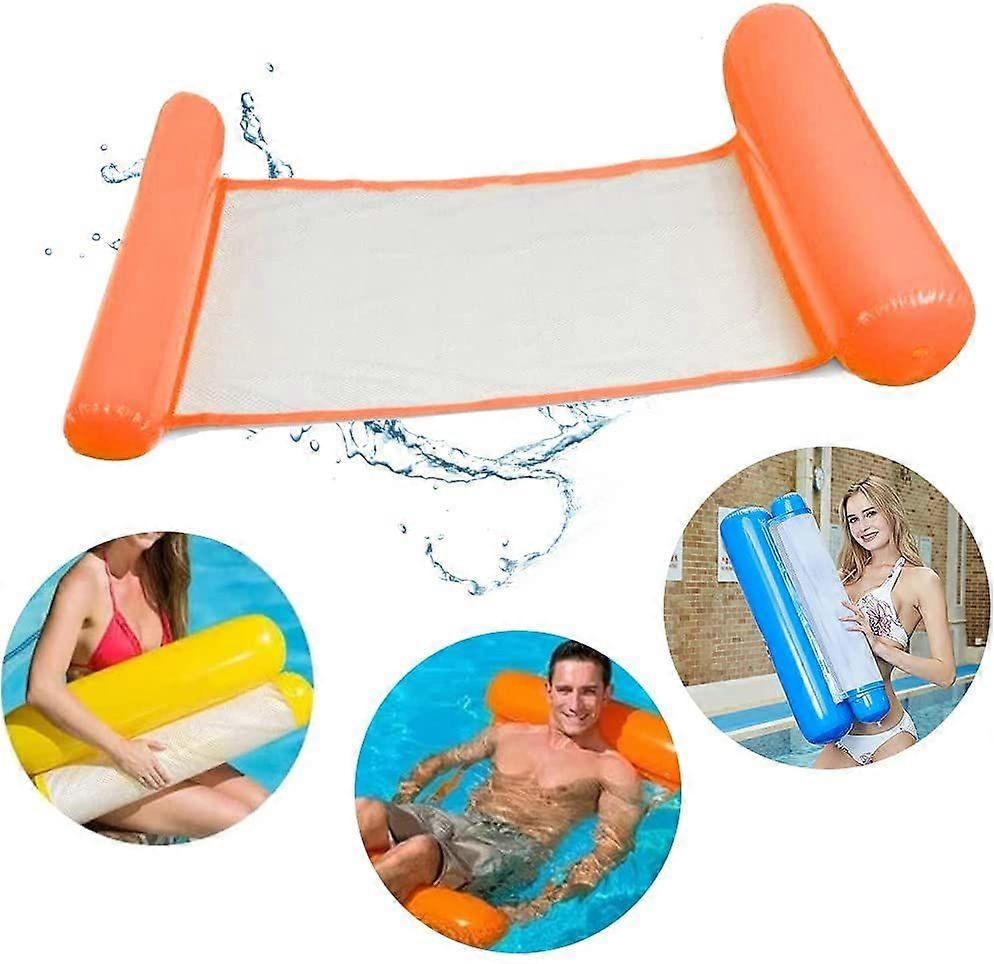 Inflatable floating bed, water hammock deck chair