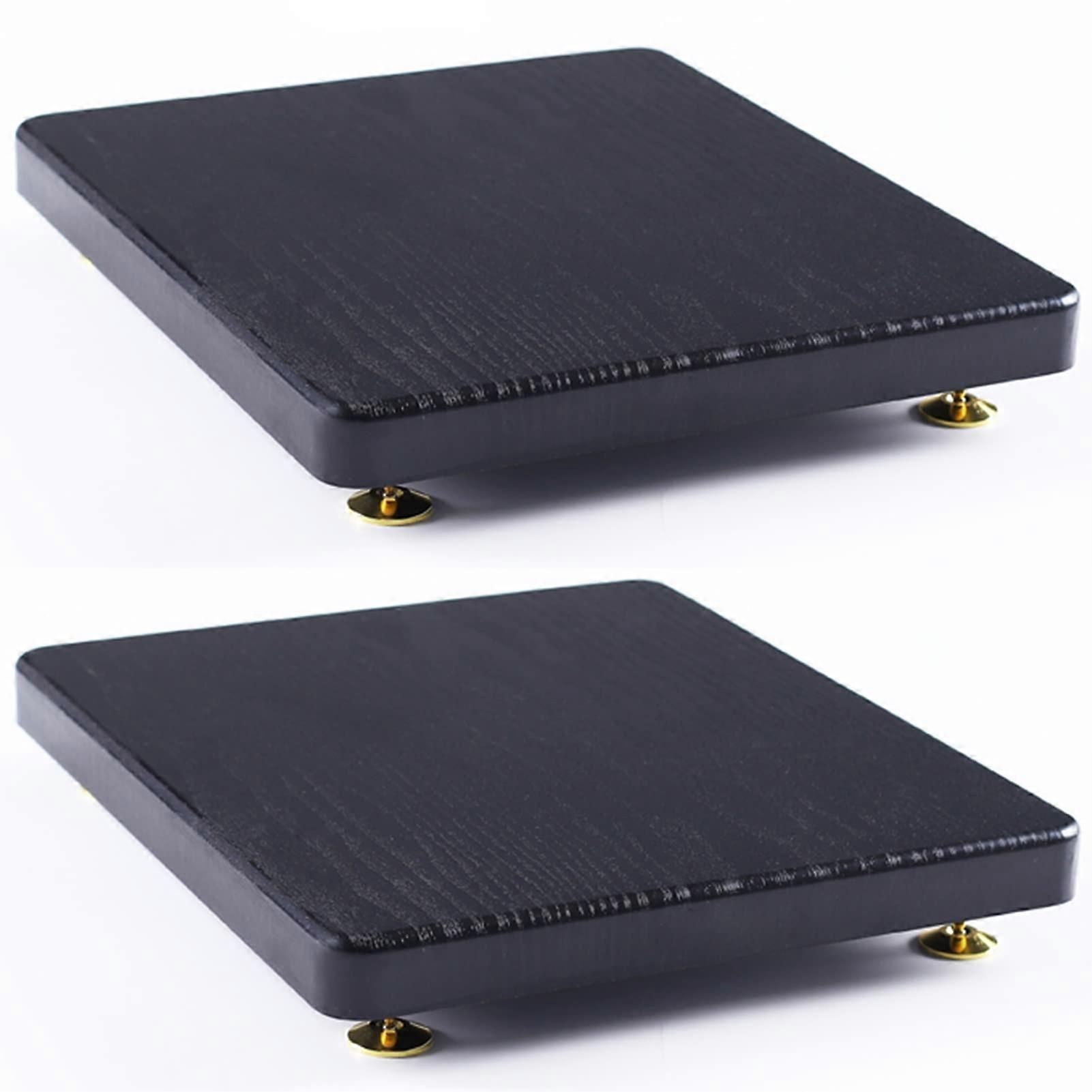 Subwoofer Speaker Stands For Floor Pair Isolation Stand With Fixed Copper Nails Audio Isolation Feet Black 35x40cm