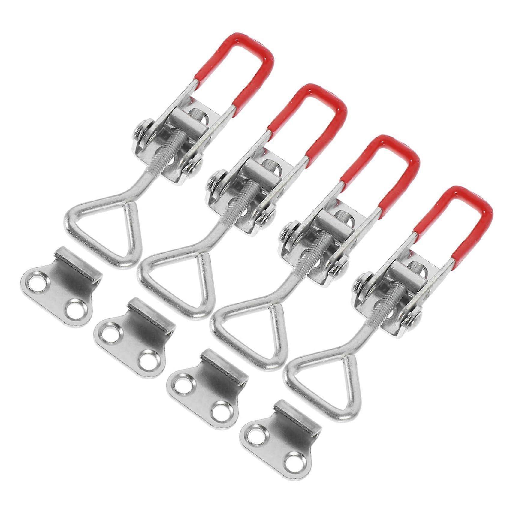 4Pcs Heavy Duty Toggle Latch Clamp with NonSlip Handle for Cabinets Doors and Boxes Adjustable