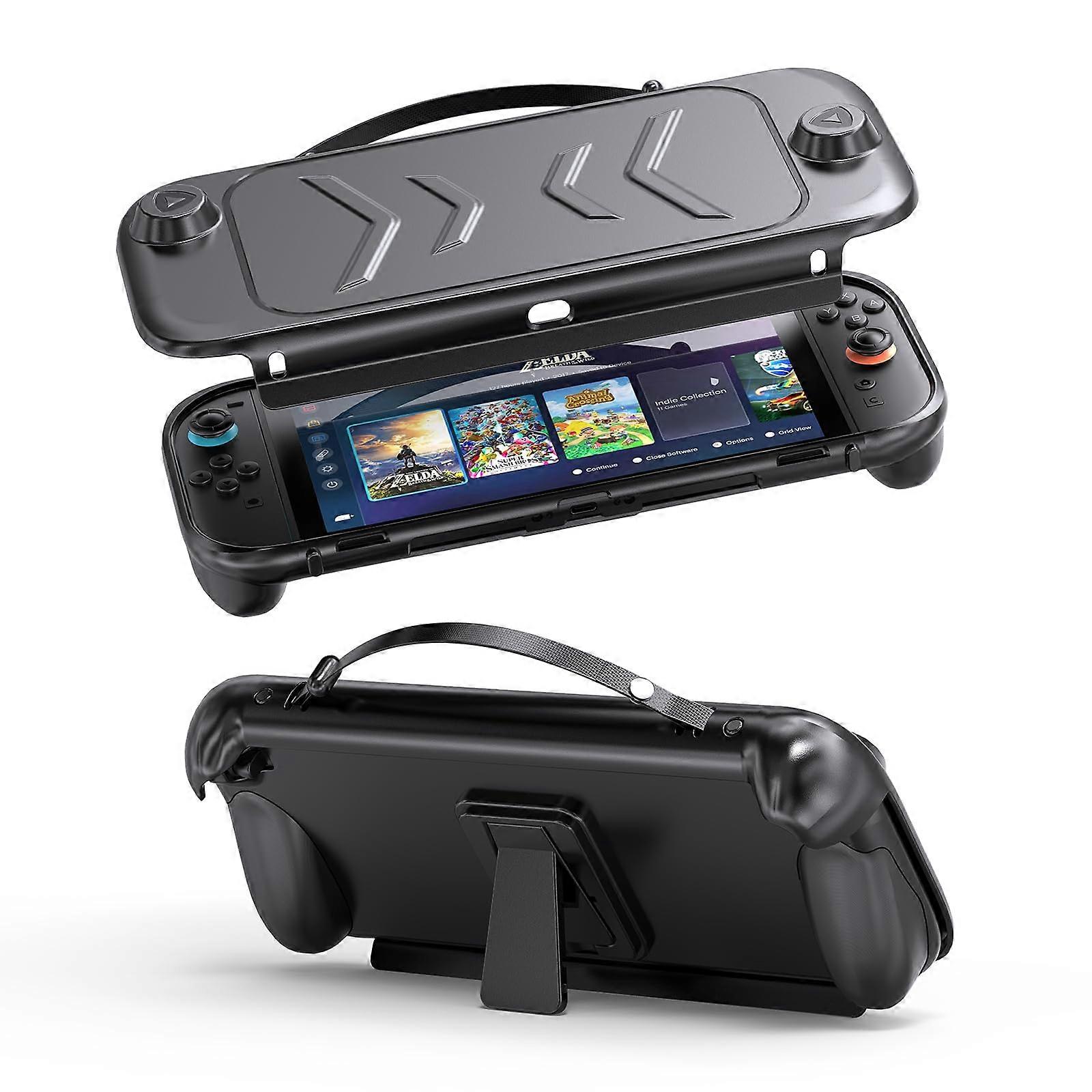 Case for Nintendo Switch 2 with Full Protective Coverage, Shockproof TPU Grip, Kickstand and Travel Use