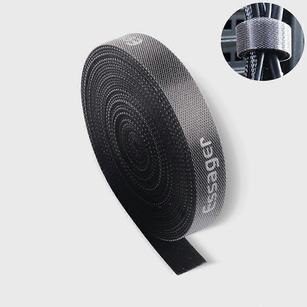 ESSAGER 5M  Strap Cable Tie Strong Adhesion Self-adhesive Loop &amp; Hook Sticker
