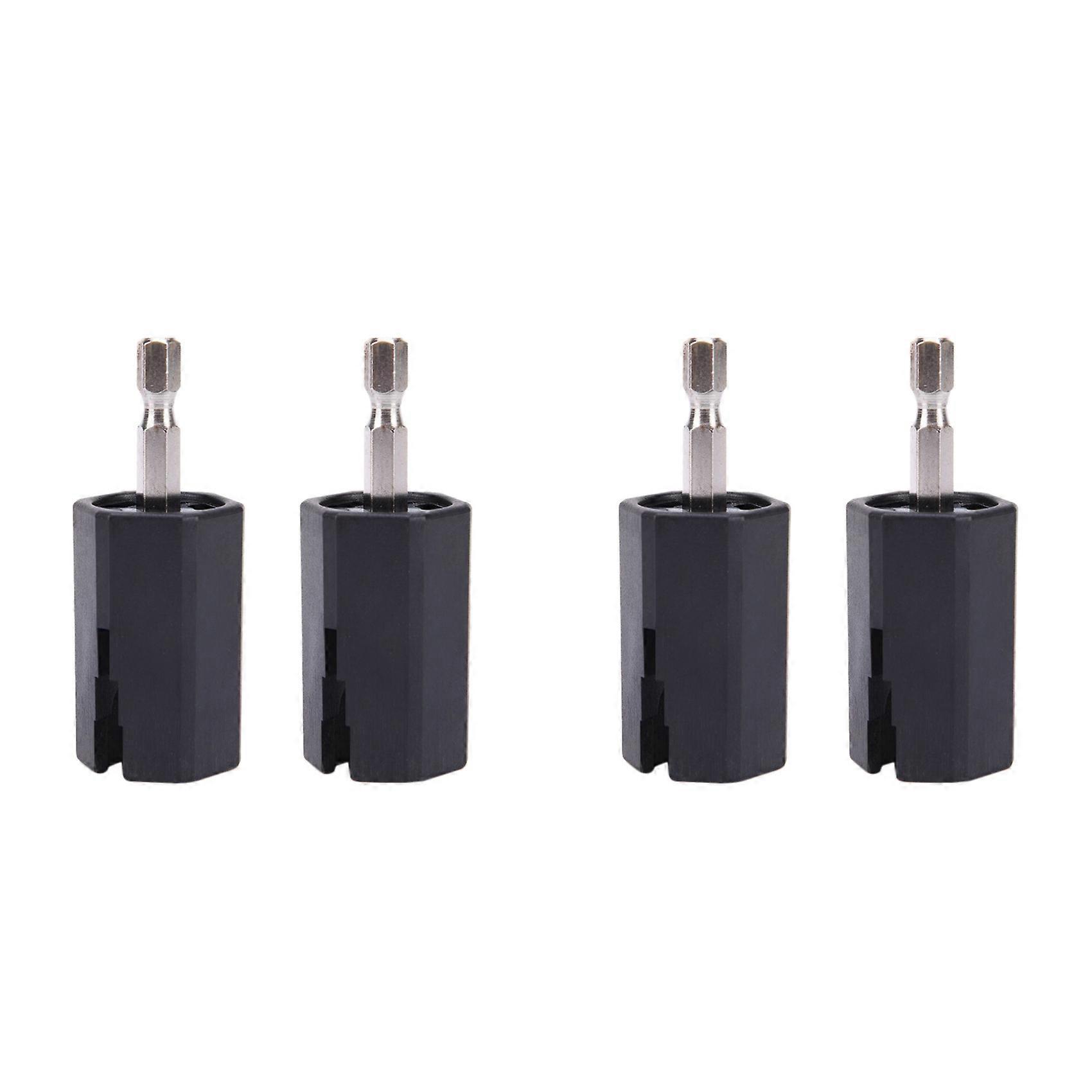 4Pcs String Winder Tuning Peg Puller Replace Electric Drill for Guitar Bass Repair Tool Kit