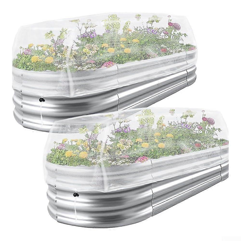 Garden Mesh Cover for Raised Beds with Adjustable Drawstring, Fine Mesh Protection for Plants