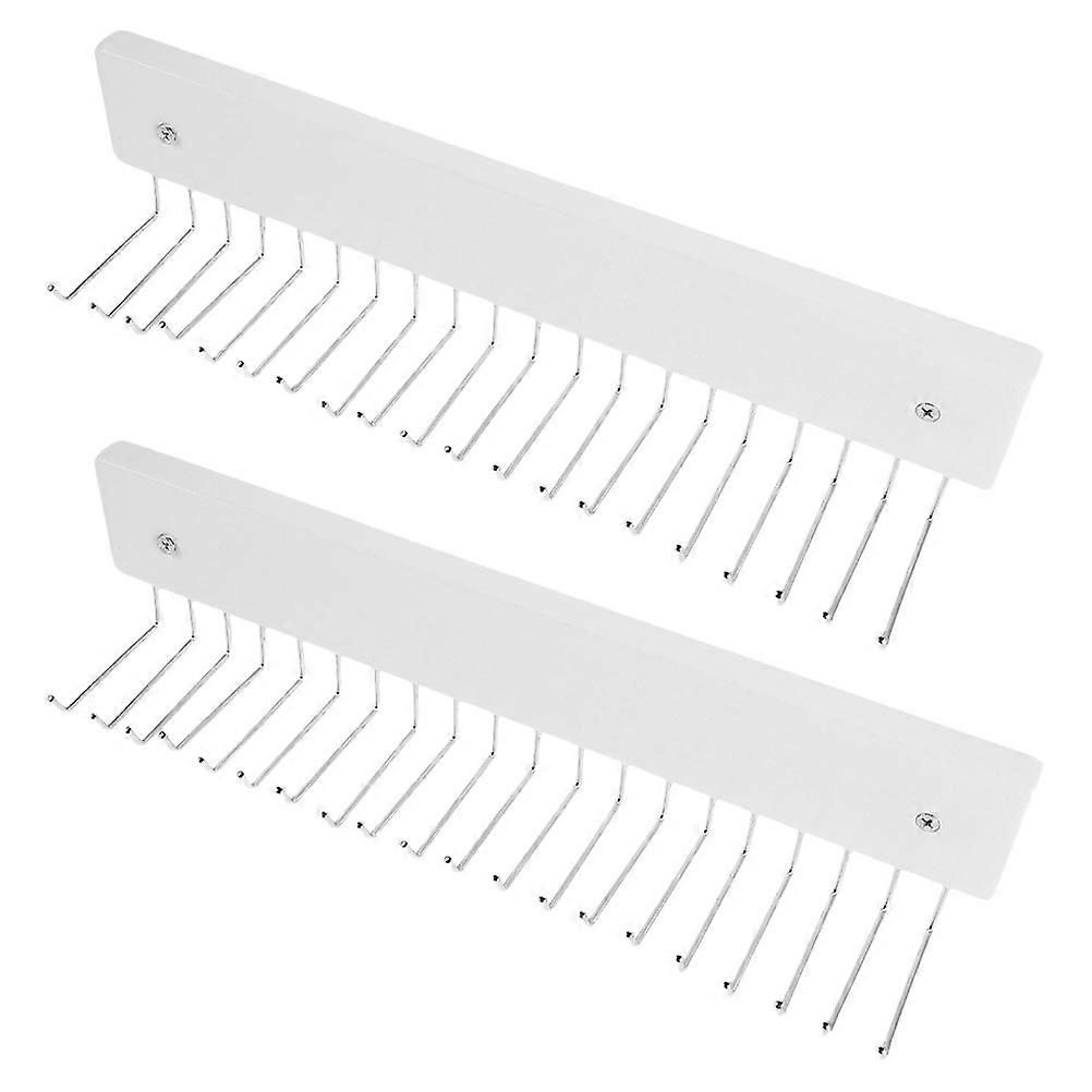 Rotatable Tie and Belt Organizer Wall Mounted 2Pcs for Space Saving Closet Storage