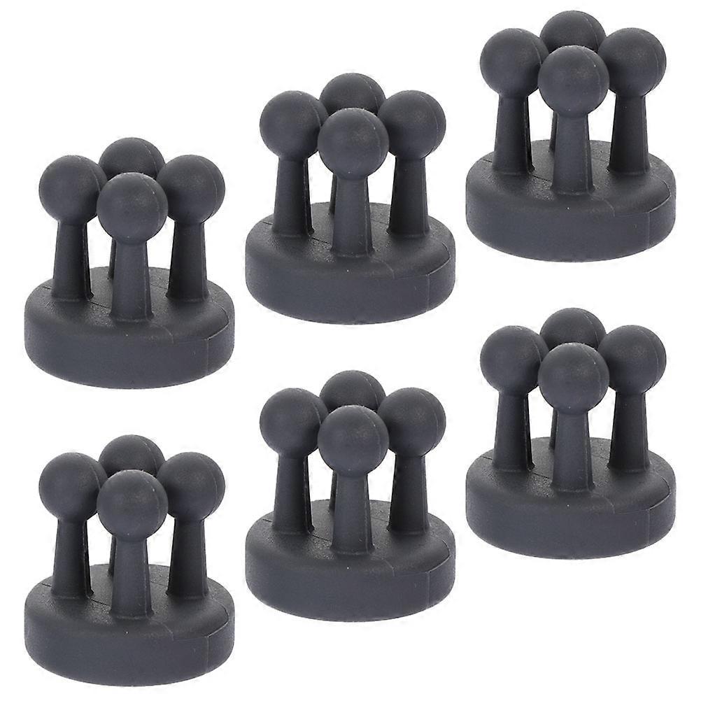 Multipurpose Silicone Wall Hooks for Bathroom Use with 6Pcs Hooks