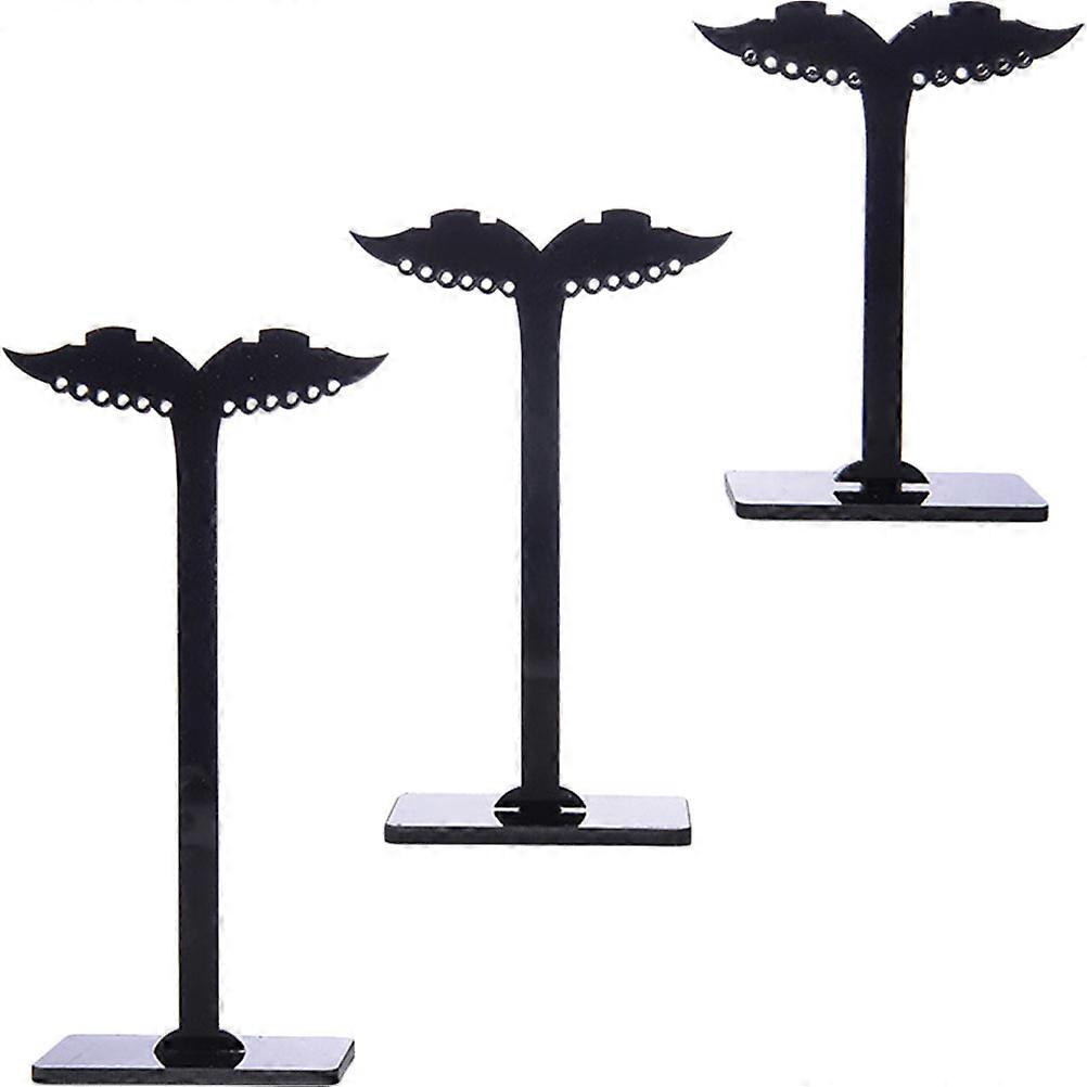 Earrings Rack Acrylic Earrings Display Stand for Storage Use 3Pcs