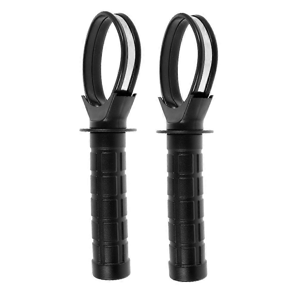 Black Gyro Ball Handle Grip for Hand Training Exercises 8Pcs Set