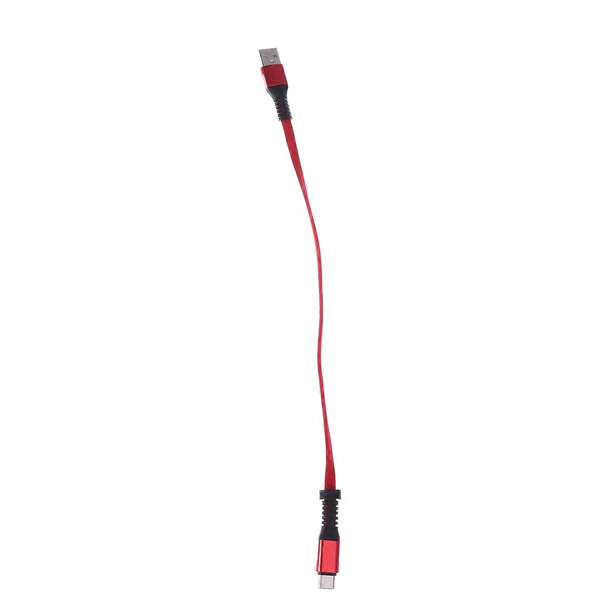 Charging Cable Keyring for Phone Use Type-C 2.4a Fast USB Cable Red