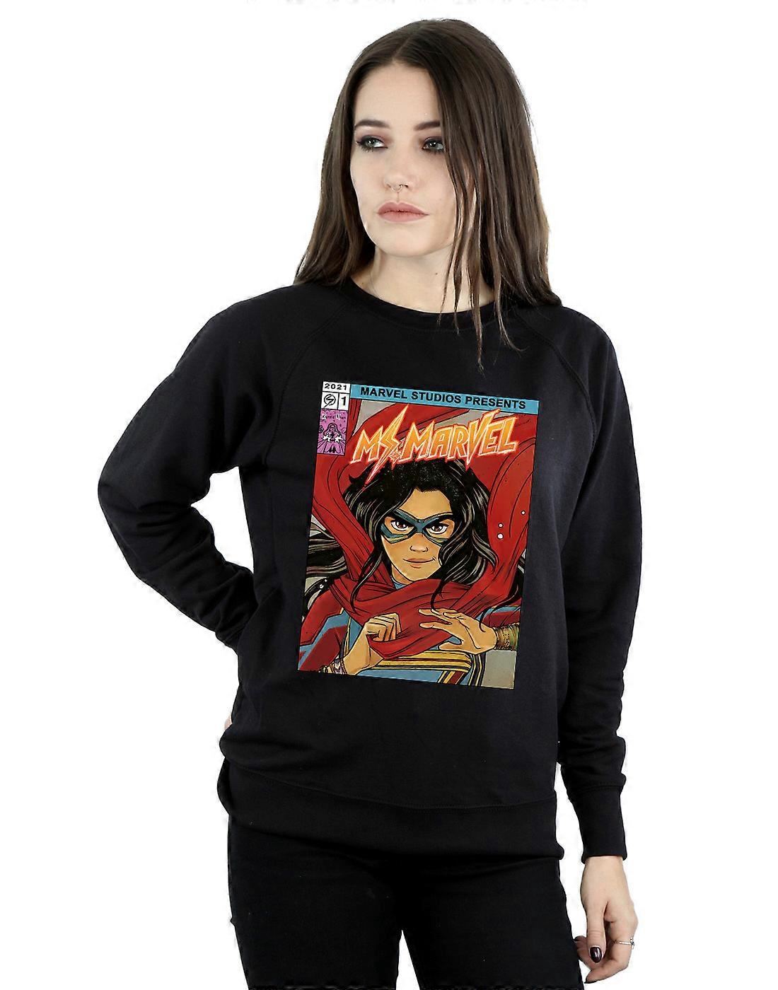 Marvel Women's Ms Marvel Comic Poster Sweatshirt