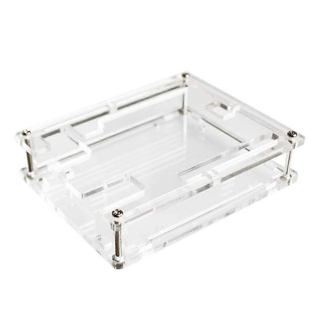Clear Protective Case Transparent Plastic Shell with Secure Snap Fit Housing for Arduino R3