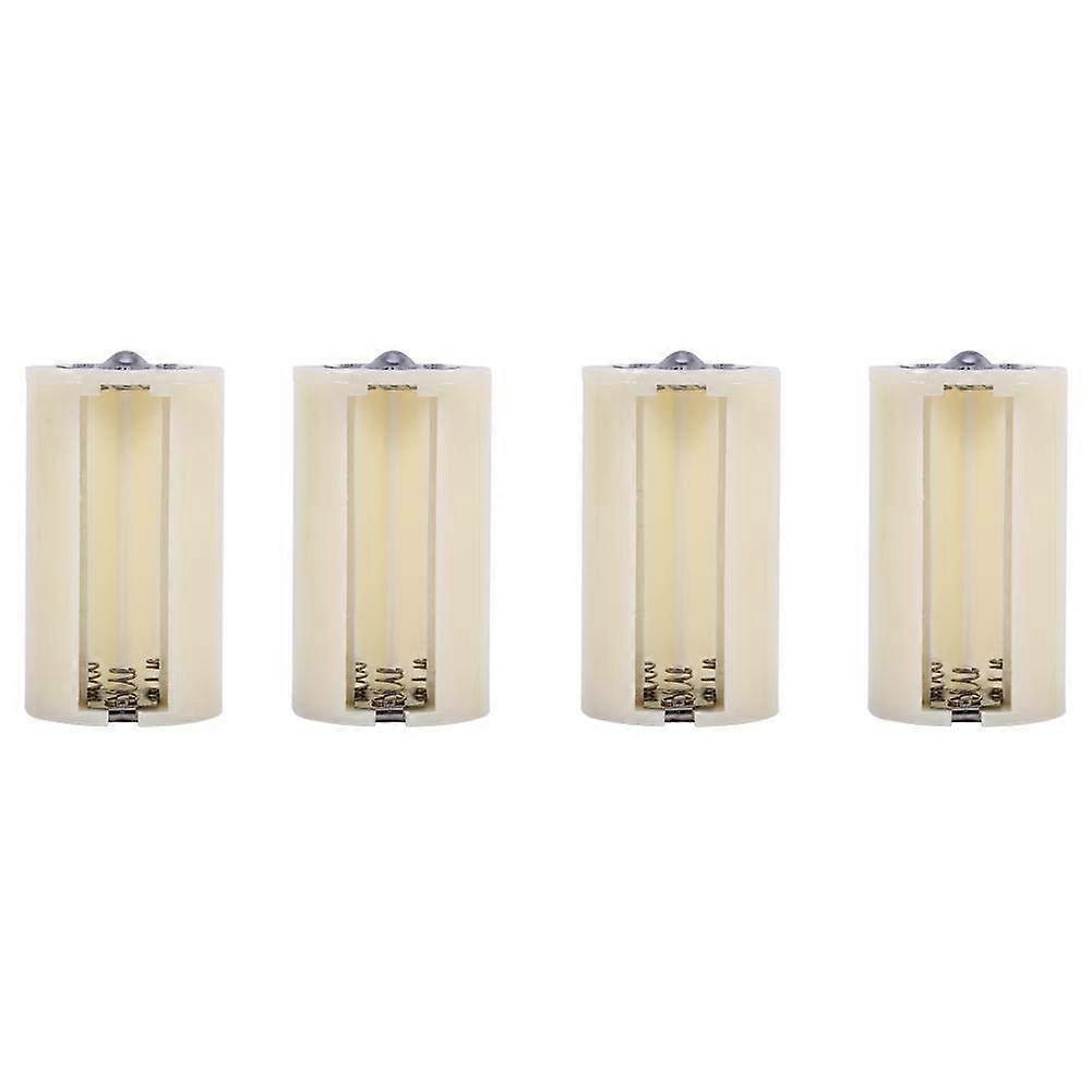 AA to D Battery Adapter 4 Pack, MultiCapacity Converter Case for Easy AA to D Size Replacement