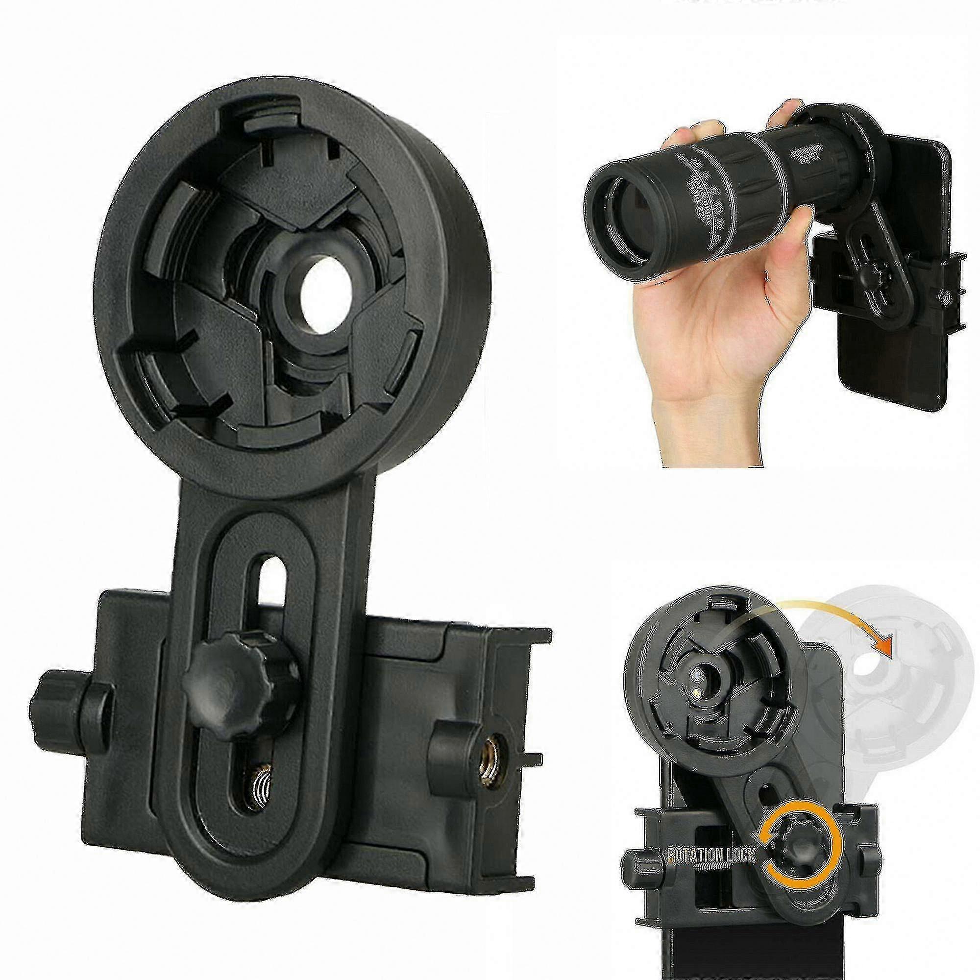 Monocular Camera Adapter for Photography and Telescope Use