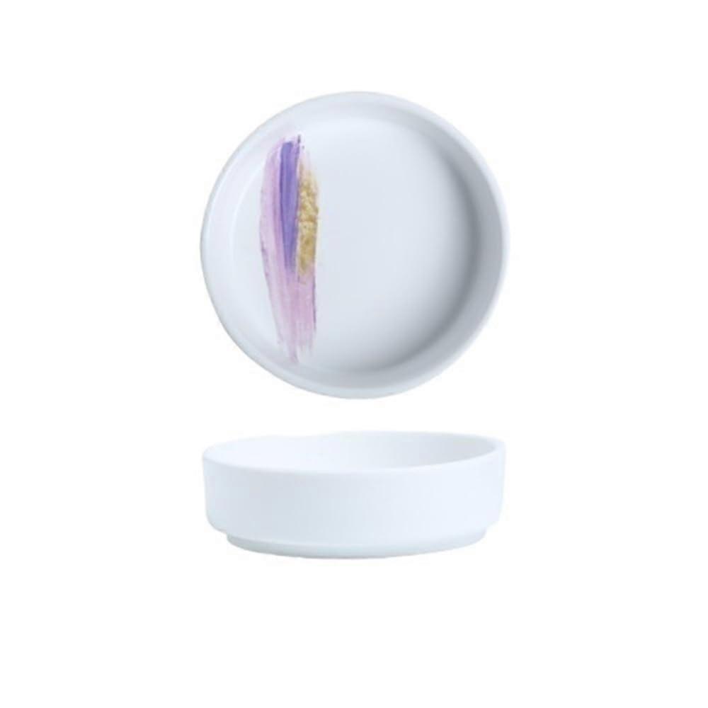 Ceramic Serving Platters and Sauce Dishes, Stackable Microwave Safe Plates for Versatile Food Presentation